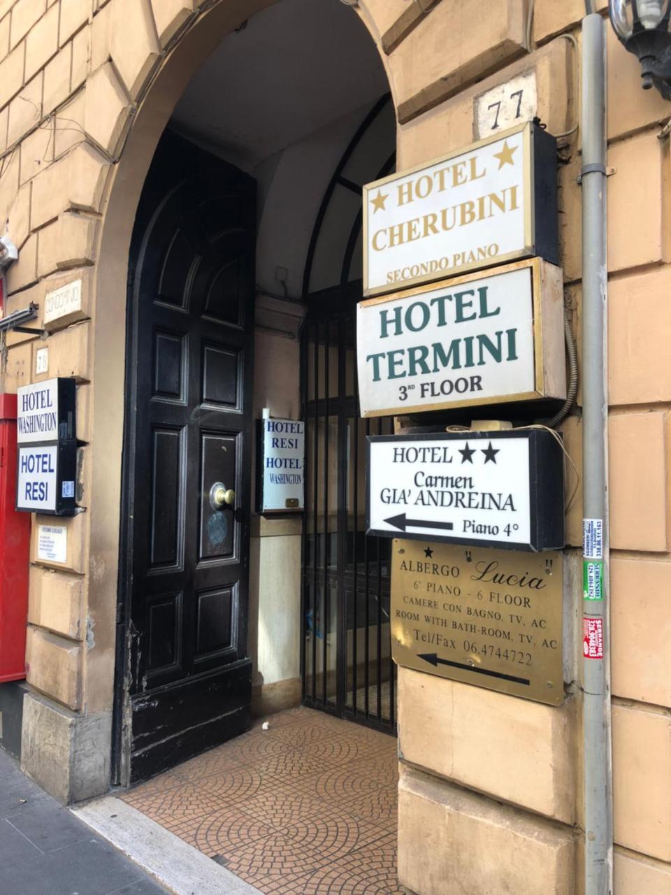 Hotel Cherubini Roma Esterno foto